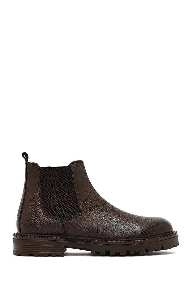 Men's Brown Leather Chelsea Boots 25Wfd7546Ft