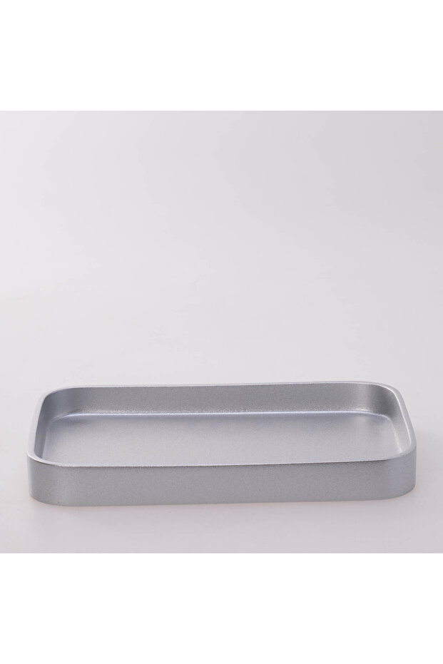 صينية فيكتوريا مستطيلة صغيرة فضية - 1