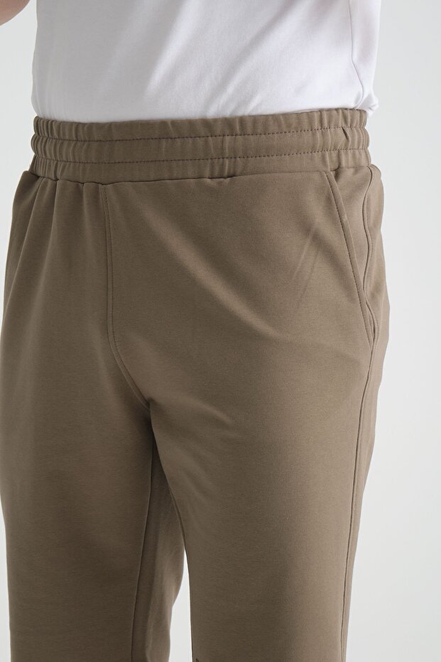Print Detailed Regular Fit Light Khaki Men's Shorts