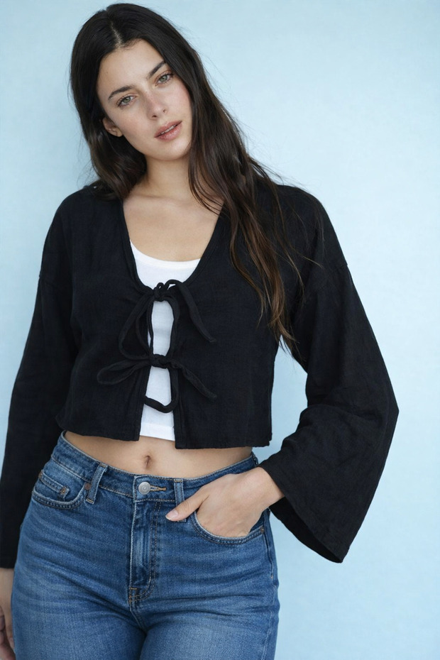 Önden Bağlamalı BLUZ - 1