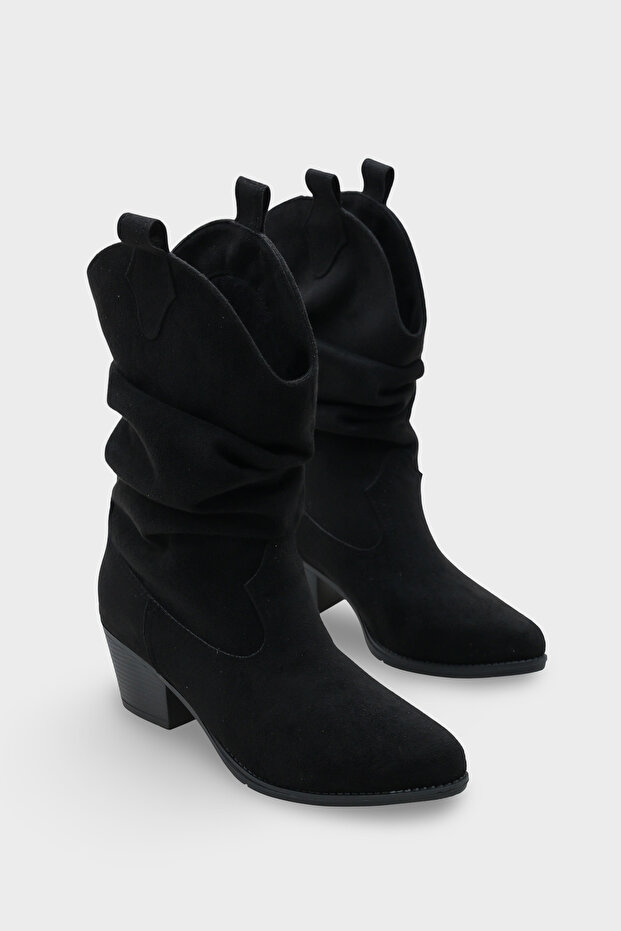 West Süet Çekmeli Kadın Kovboy Bot - 2