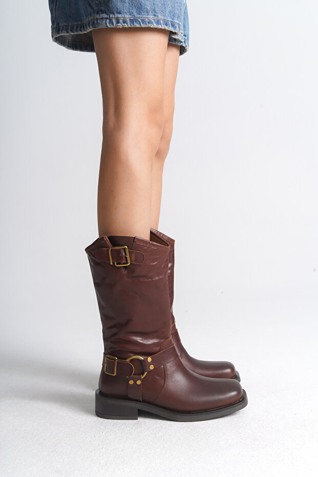 Kadın  Hakiki Deri Bot - 4