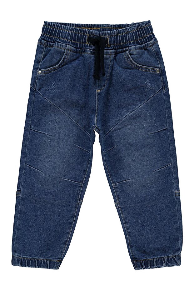 Elastic Waistband and Cuffs 2-5 Years Old Pants - Blue 4-5 Years Old