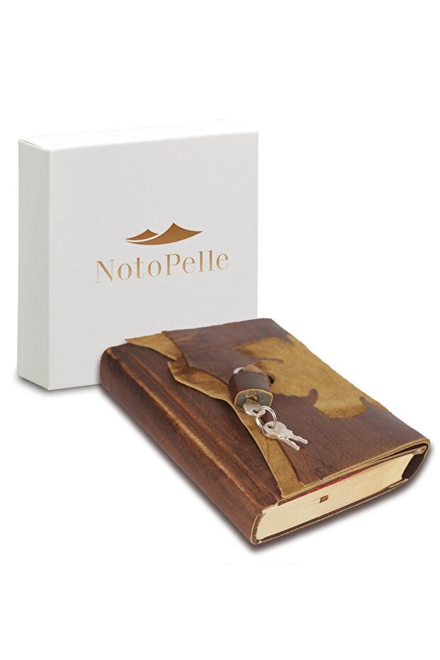 Leather Memory Book with Padlock