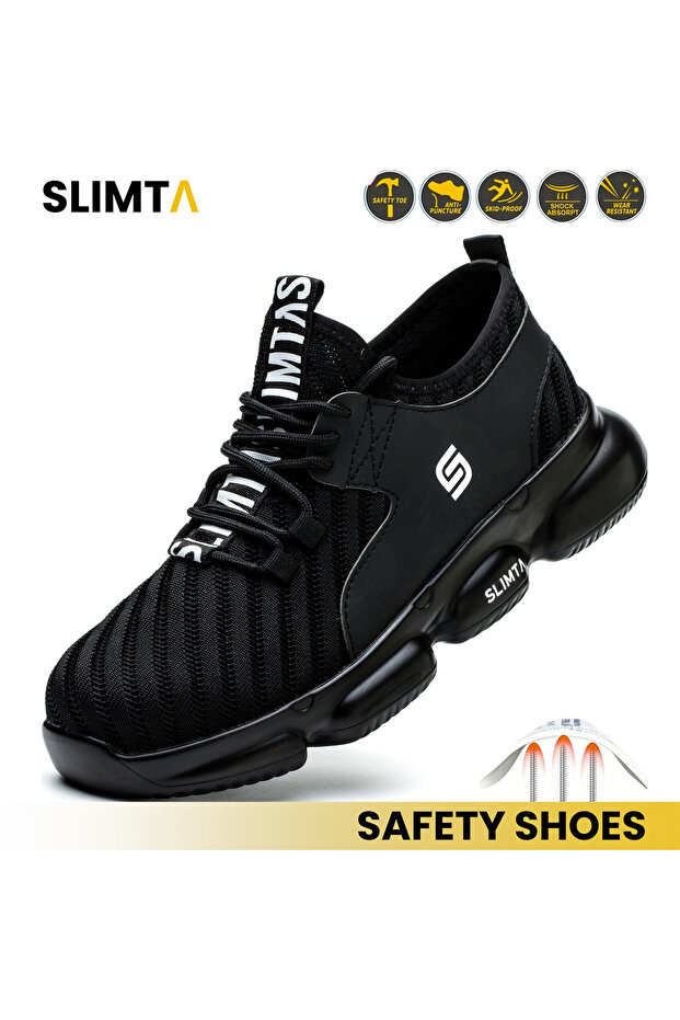 Safety Shoes for Men Women Steel Toe Boots Non-Slip Lightweight Breathable Sneakers