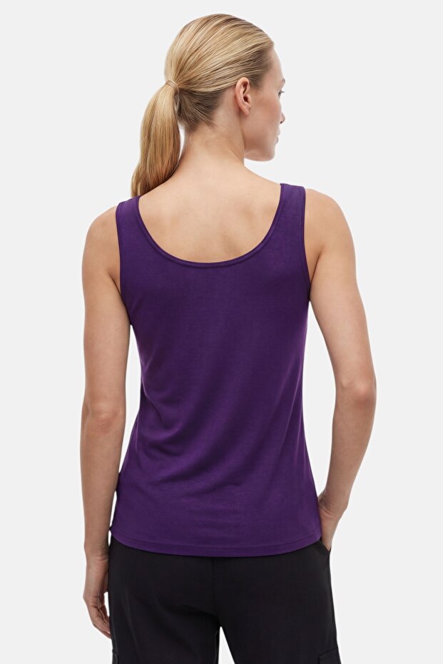 Kadın Kalın Askılı Basic Atlet Body Bluz - 4