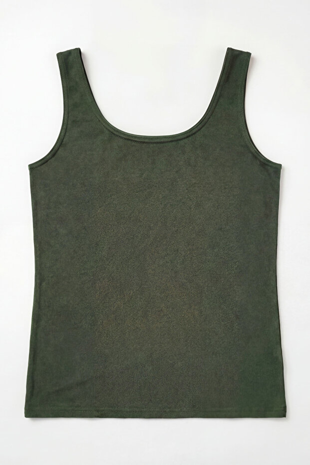 Kadın Kalın Askılı Basic Atlet Body Bluz - 6