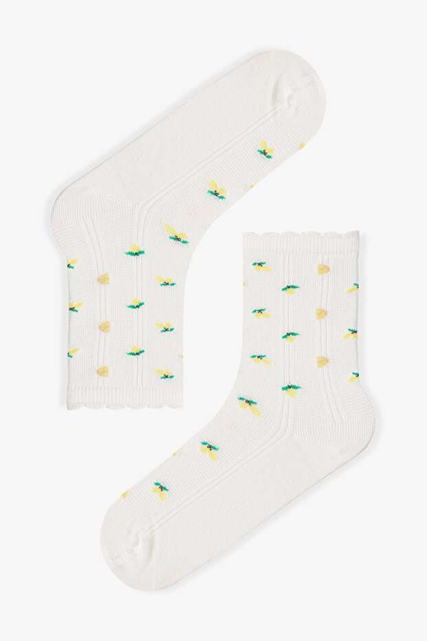 Lemon Rabbit 3'lü Soket Çorap - 4