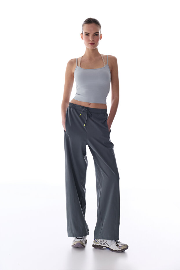 Gray Layered Active Top - 5