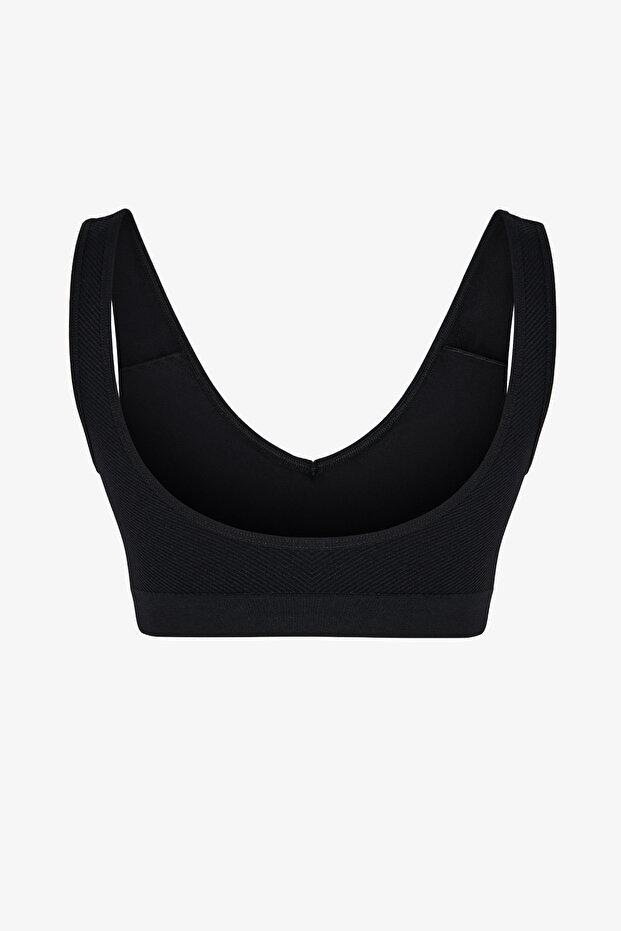 Siyah Seamless Üst - 2