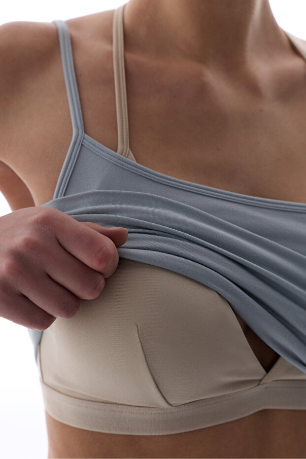 Gray Layered Active Top - 4