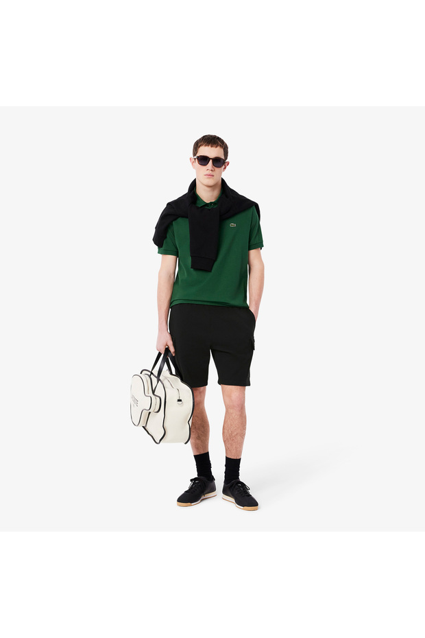 Erkek Regular Fit Siyah Şort - 4