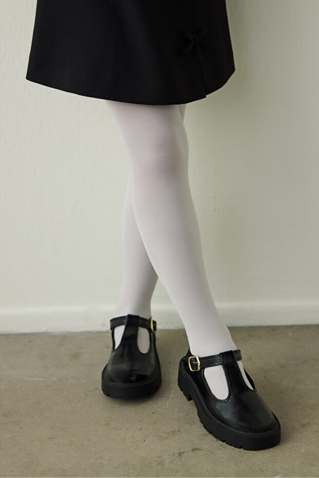 Devojčice lepe mikro 40 trostruke bele najlonke - 3