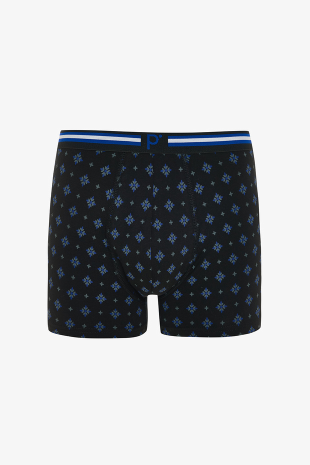 Pointed Blue 3-Pack Multi-Colored Boxer Briefs - 4