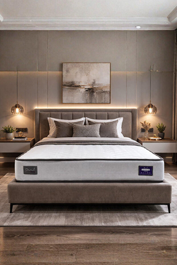 Puuf Sleep Attitude Visco Ortopedik Yatak Çift Kişilik – Pocket Yaylı, Omurga Destekli, Orta Sert
