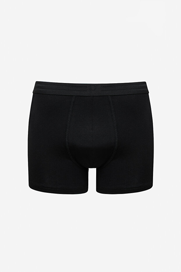Erkek Pamuklu Basic Çok Renkli 3lü Boxer - 4