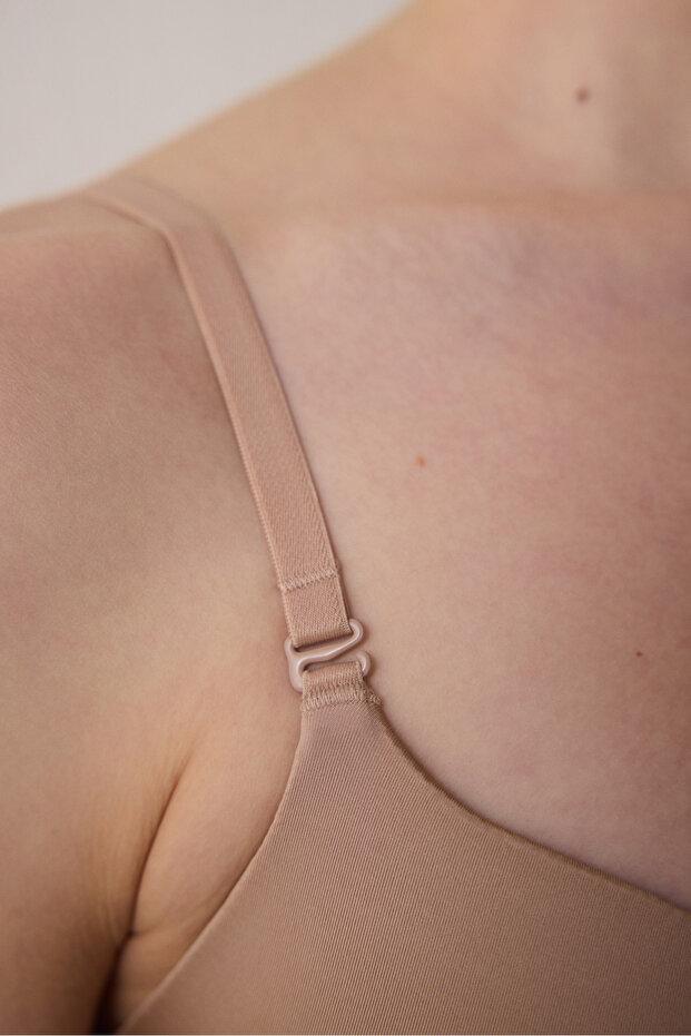 Reversible Çift Taraflı Bej Sütyen - 6