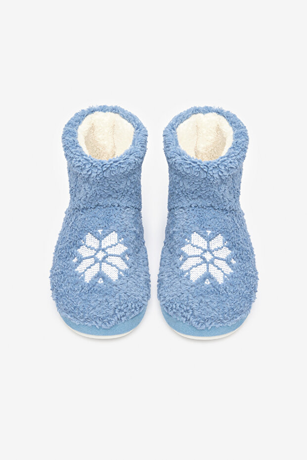Snowflake Blue Home Boots - 1