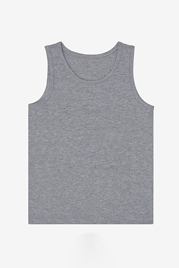 قميص داخلي للأولاد من القطن الأزرق الصلب مكون من 3 قطع متعدد الألوان - 2