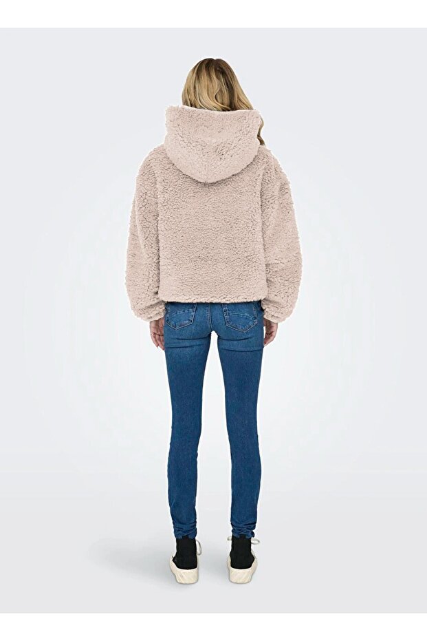 Jachetă elegantă cu design special de pluș - 3