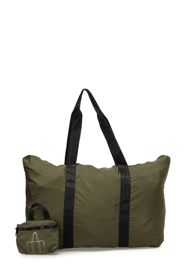 Foldaway Bag 5Pr Khaki Women's Shoulder Bag