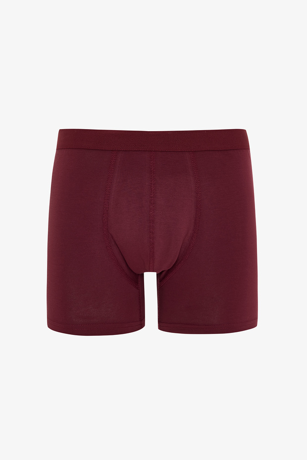 Erkek Pamuklu Basic Çok Renkli 3'lü Boxer - 4