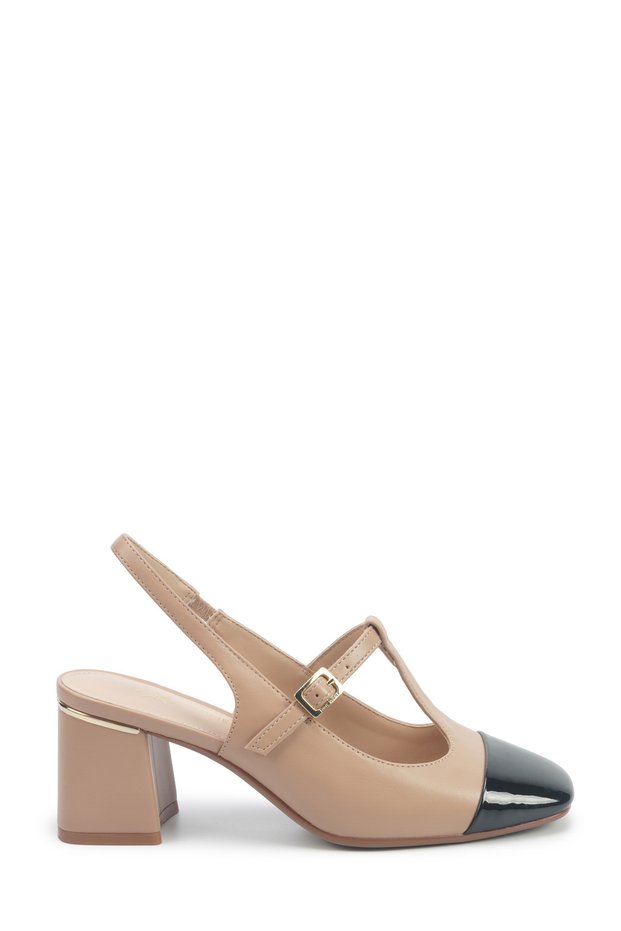 Aryan 5Pr Beige Women's Heeled Shoes