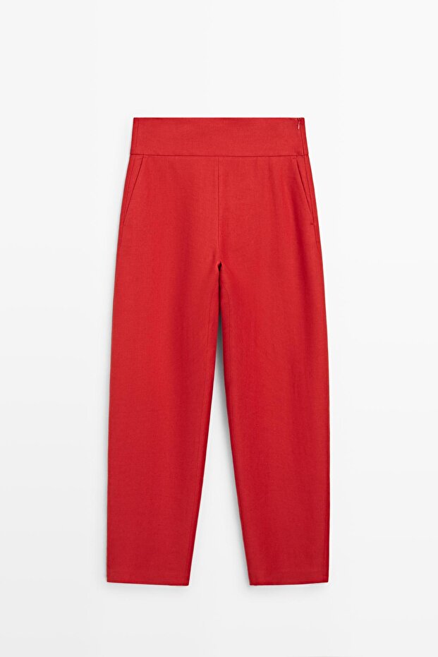 Linen volume trousers - 5