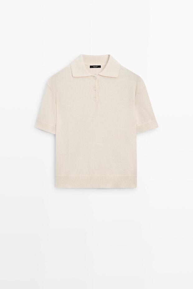 Wool knit polo jumper - 4