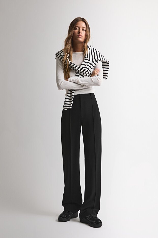 Dikiş detaylı smart pantolon - 1