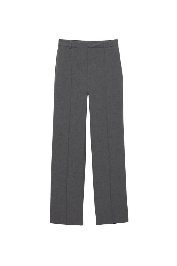 Nervürlü kumaş pantolon - 5