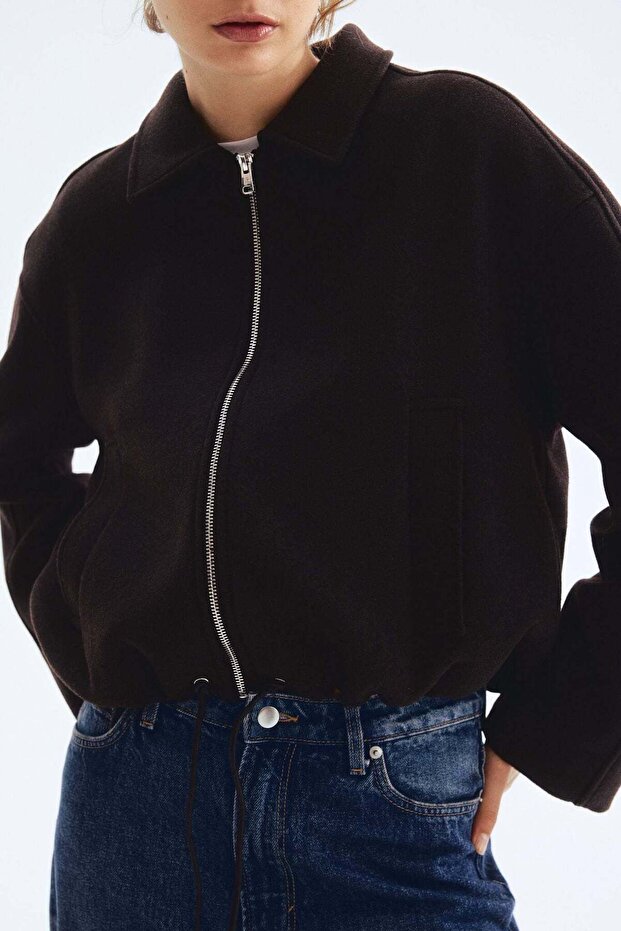 Short wool-blend jacket - 4