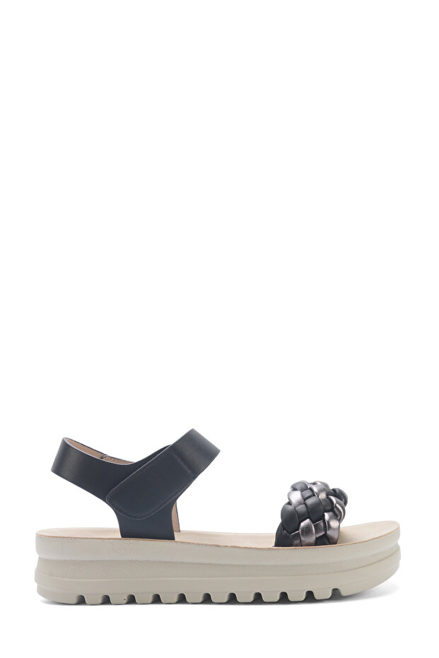 325572 .Z 5Fx Black Women's Thick Sole Sandals