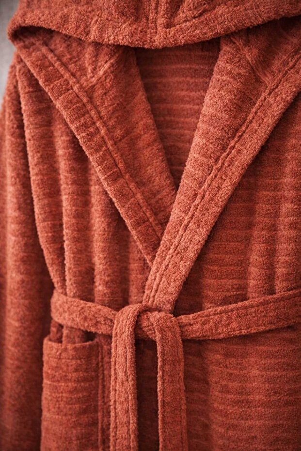 Vanilla Soft Kapüşonlu Bornoz - 3