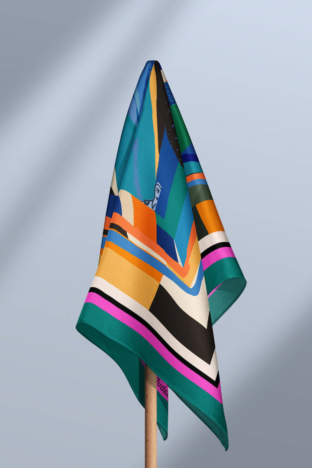 F92 ABSTRACT BANDANA - 4