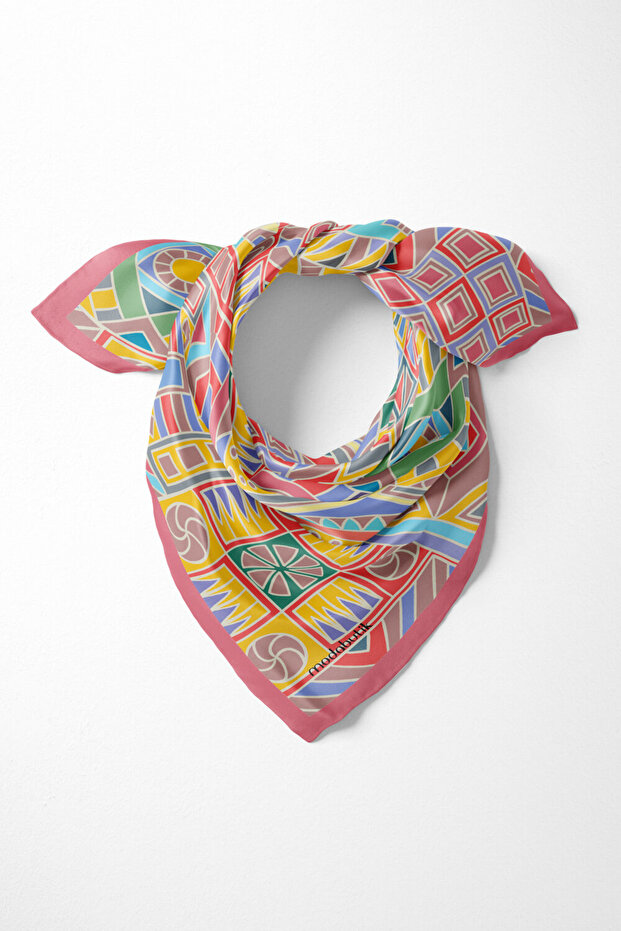 C3 باندانا منقوشة هندسية - 5