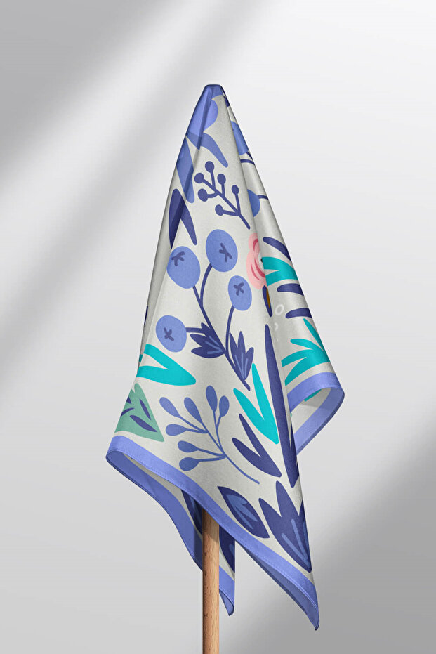 الأزهار منقوشة باندانا - 4