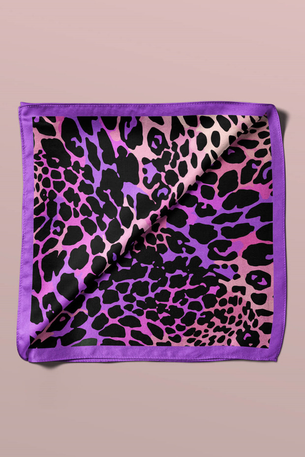 A33 باندانا منقوشة بنقشة الفهد - 4