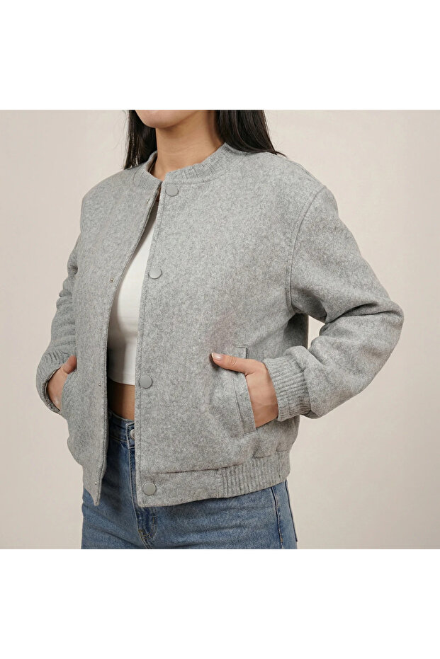 Bomber ceket Gri - 2