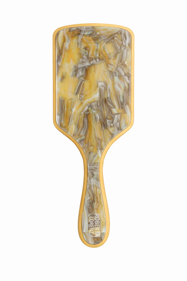 Pieptene din bambus natural verde sidefat - 1