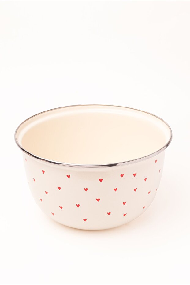 Cupid Enamel Mixing and Salad Bowl 24cm 4 Liters (Can Also Be Placed on the Stove)