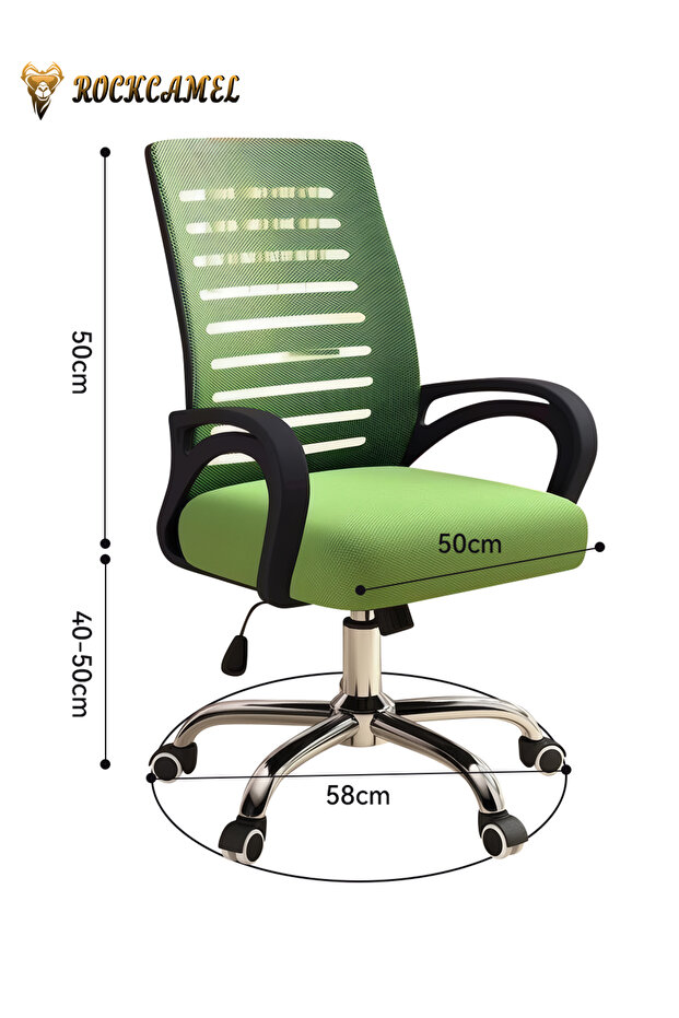 Ergonomic Computer Chair, Breathable Mesh Office Chair with Wide Armrests, Executive Chair - 3
