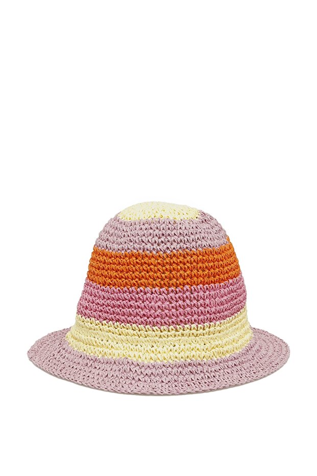 Colour Straw Hat-W 4Fx Multicolor Women's Straw Hat