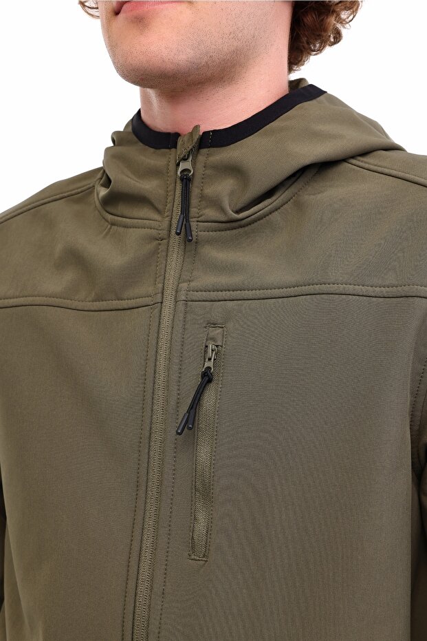 ML BASIC SOFTSHELL 5PR Haki Erkek Softshell - 4