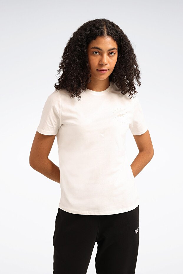 Q3 Ide Tee Ecru Women's Short Sleeve T-Shirt