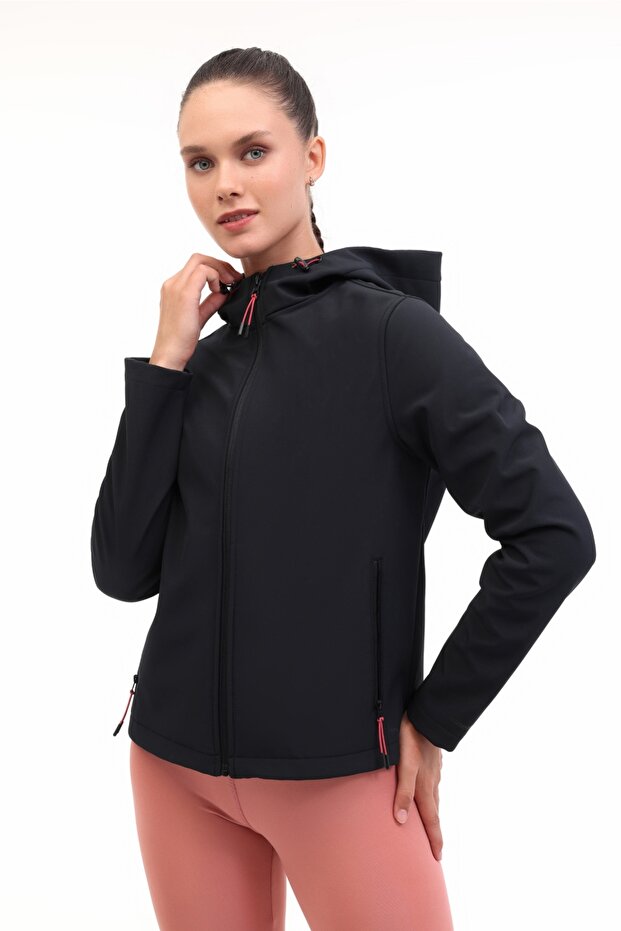 WB BASIC 5GF748 5PR Siyah Kadın Softshell - 1