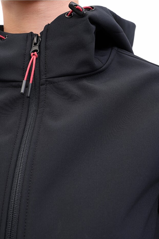 WB BASIC 5GF748 5PR Siyah Kadın Softshell - 4