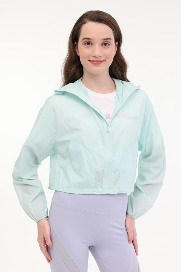 Wl Henas 8Kt33 5Fx Pastel Green Women's Raincoat