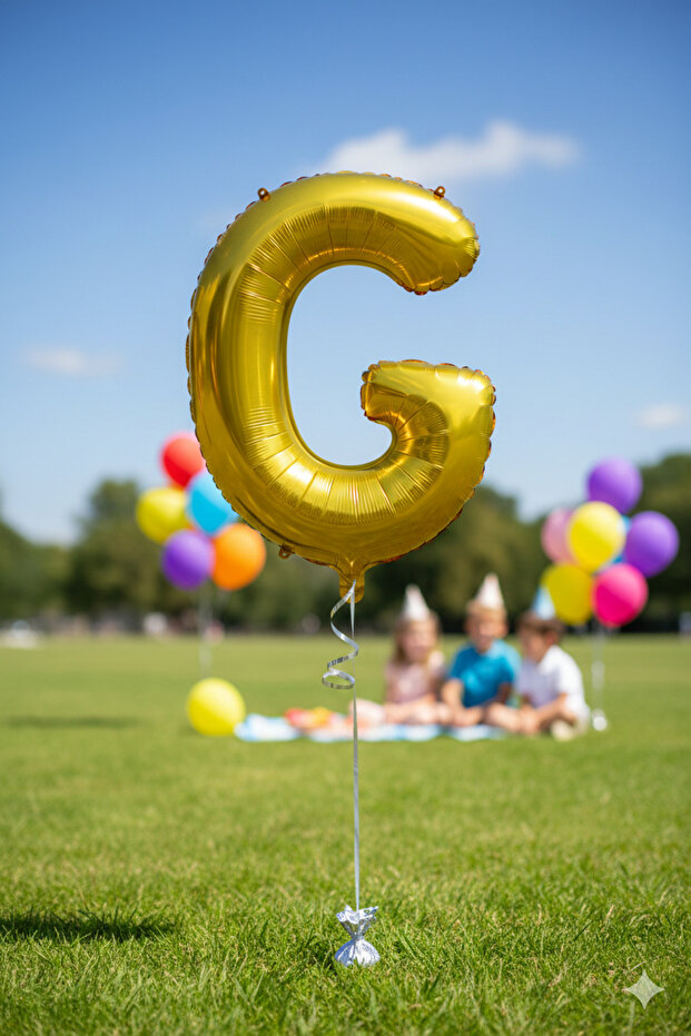 Gold Gold Foil Balloon Letter g 40 " Inch 100 cm