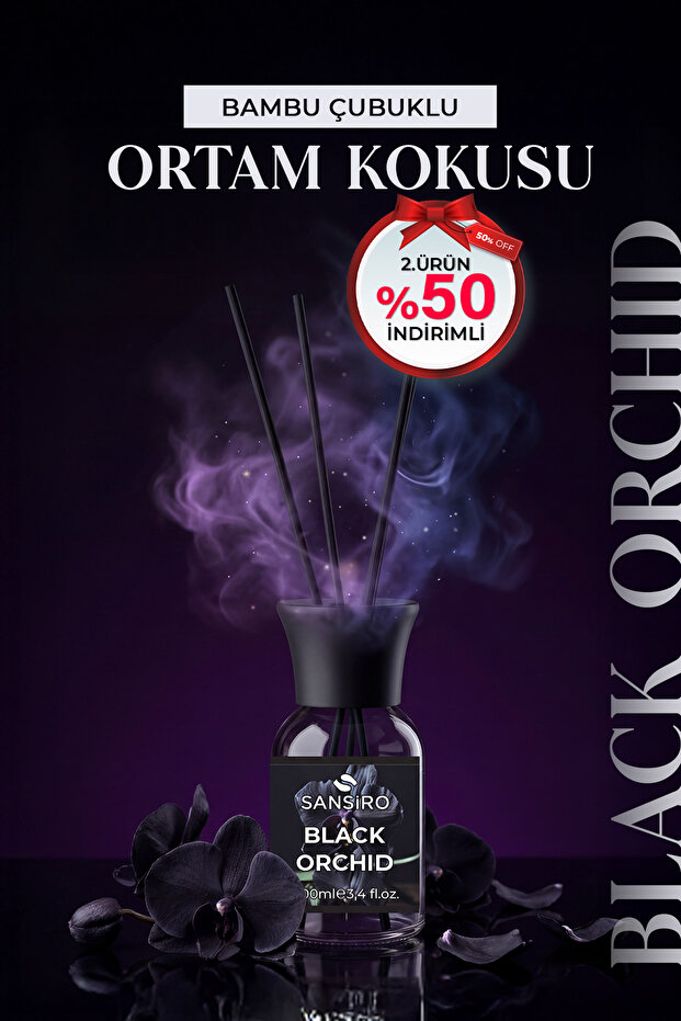 Black Orchid 100ml Bambu Çubuklu Ortam Kokusu - 1